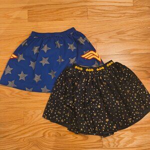 Hanna Andersson, Set of 2 Wonder Women & Batman Skirts, Girls Size 10 (GU)